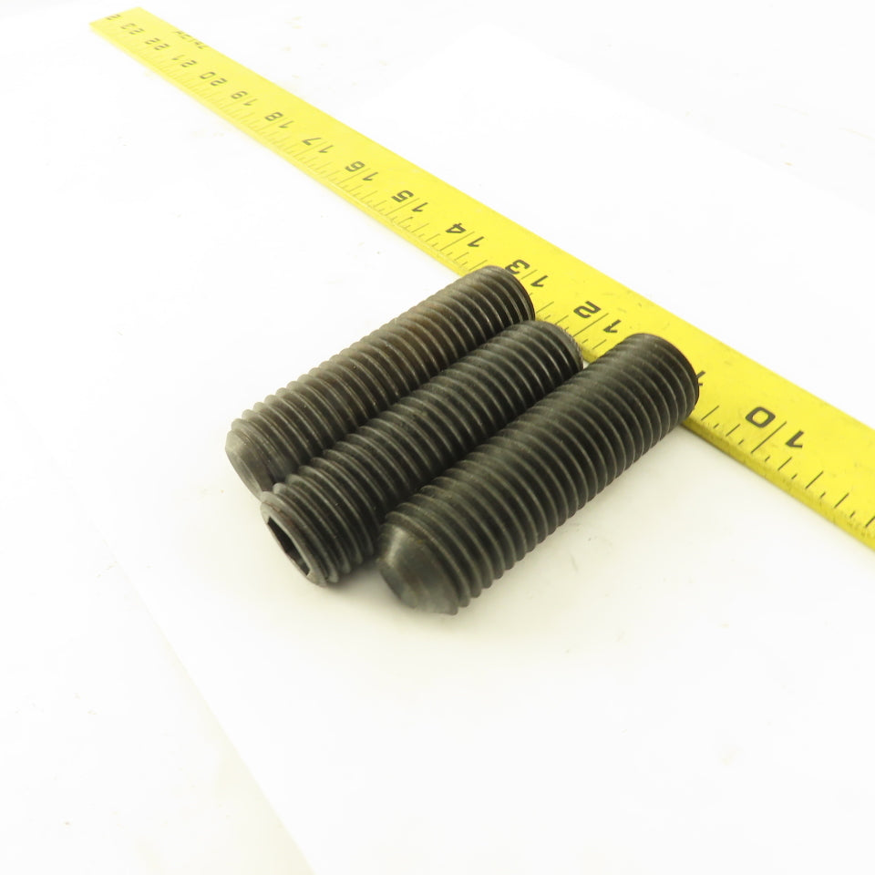 7/8"-9 x 3" Cup Point Socket Head Set Screw Lot Of 3