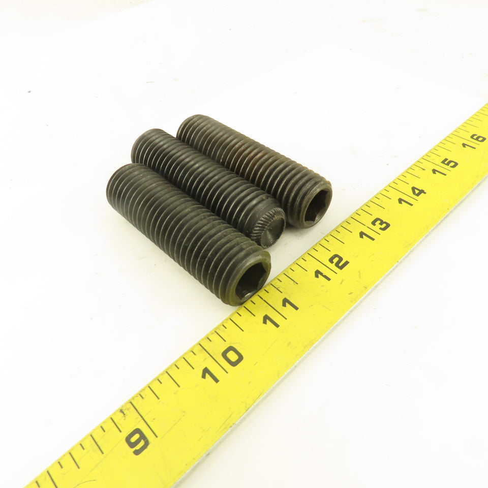 7/8"-9 x 3" Cup Point Socket Head Set Screw Lot Of 3