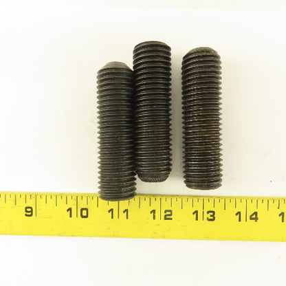 7/8"-9 x 3" Cup Point Socket Head Set Screw Lot Of 3