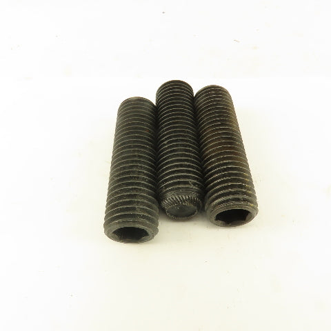 7/8"-9 x 3" Cup Point Socket Head Set Screw Lot Of 3