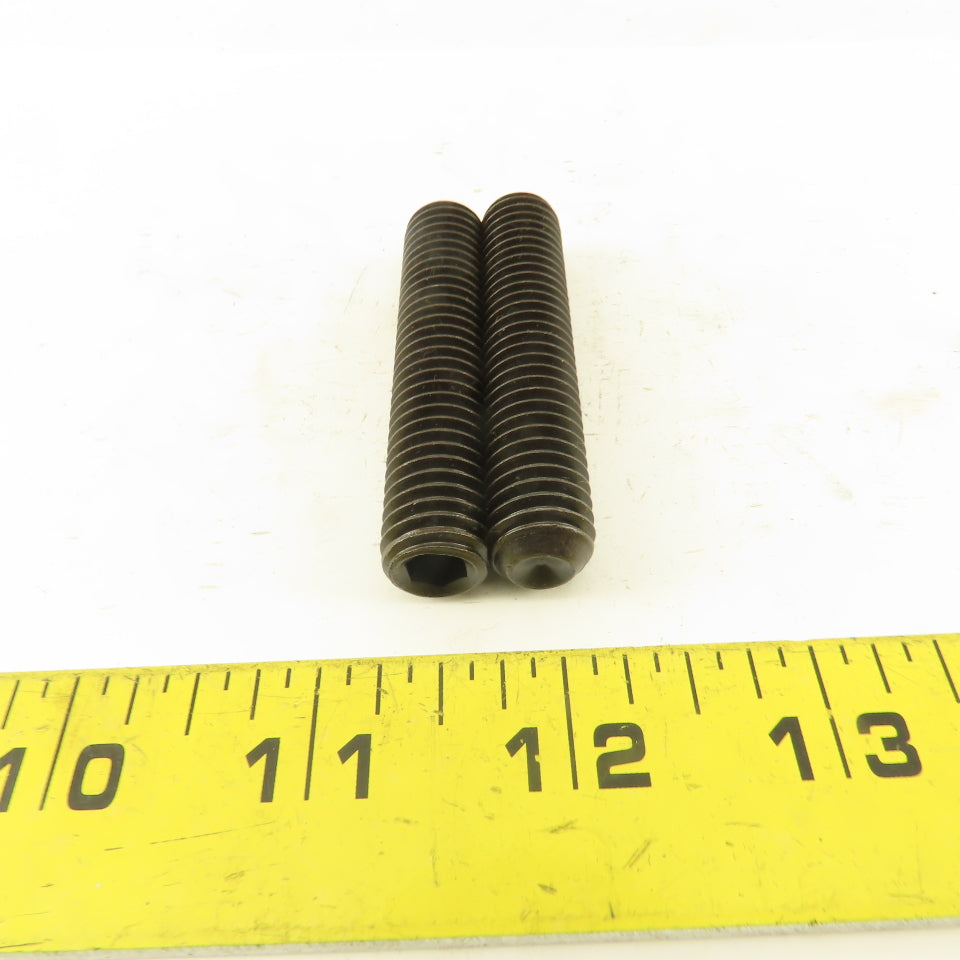 1/2"-13 x 2-1/2" Cup Point Socket Head Set Screw Lot Of 2