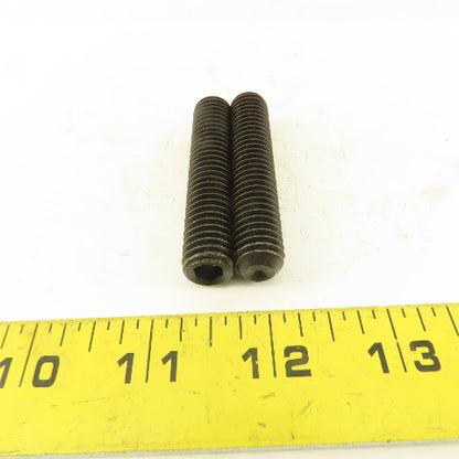 1/2"-13 x 2-1/2" Cup Point Socket Head Set Screw Lot Of 2