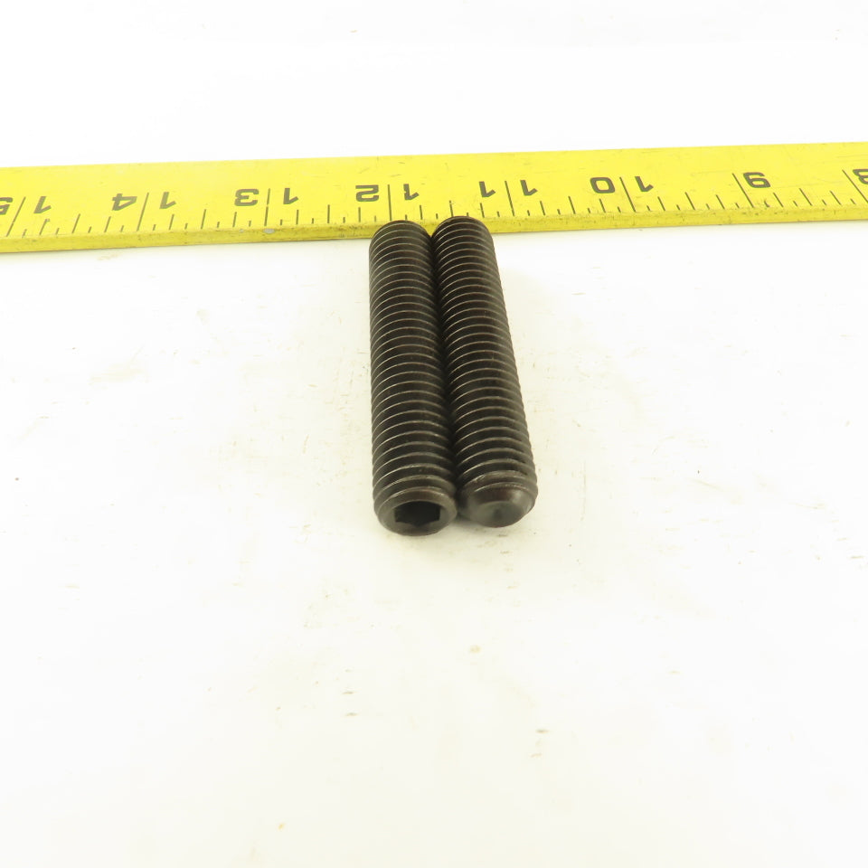 1/2"-13 x 2-1/2" Cup Point Socket Head Set Screw Lot Of 2