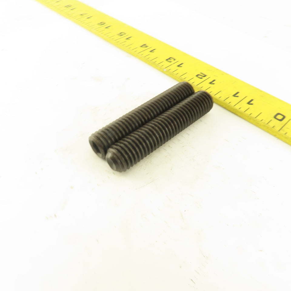 1/2"-13 x 2-1/2" Cup Point Socket Head Set Screw Lot Of 2