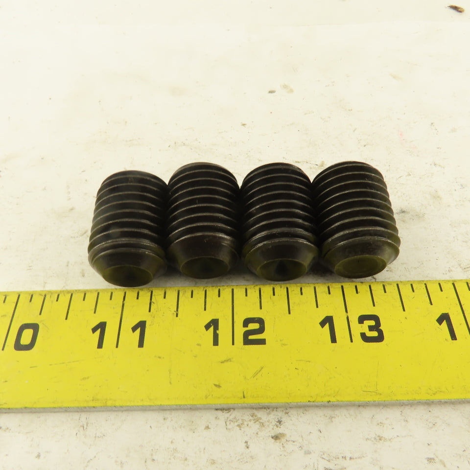 3/4"-10 x 1" Cup Point Socket Head Set Screw Lot Of 4