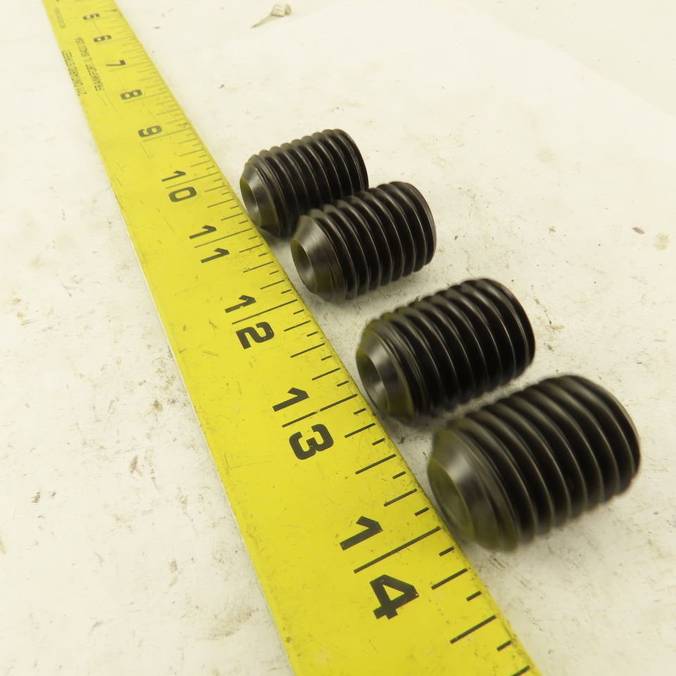 3/4"-10 x 1" Cup Point Socket Head Set Screw Lot Of 4