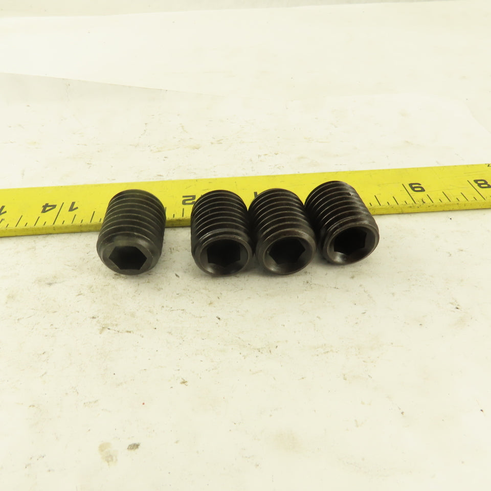 3/4"-10 x 1" Cup Point Socket Head Set Screw Lot Of 4
