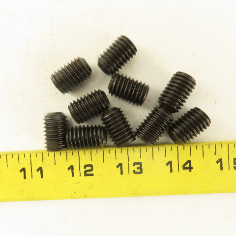 1/2"-13 x 3/4" Cup Point Socket Head Set Screw Lot Of 10