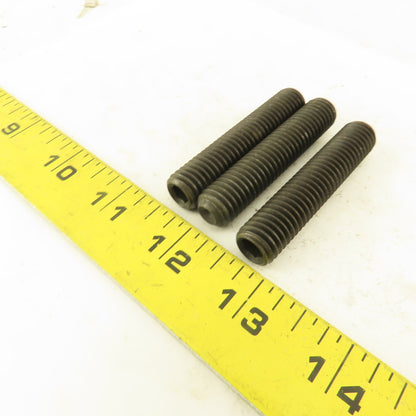 1/2"-13  x 2-1/2" Cup Point Socket Head Set Screw Lot Of 3