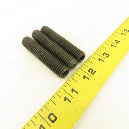 1/2"-13  x 2-1/2" Cup Point Socket Head Set Screw Lot Of 3