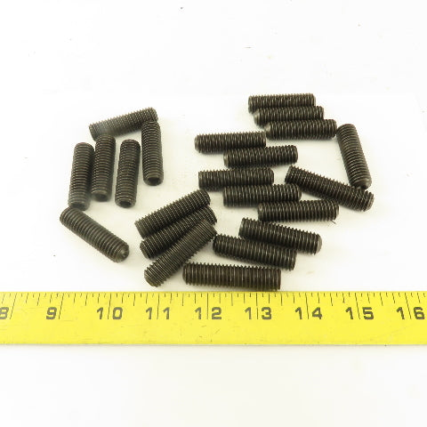 1/2"-13  x 1-3/4" Cup Point Socket Head Set Screw Lot Of 22