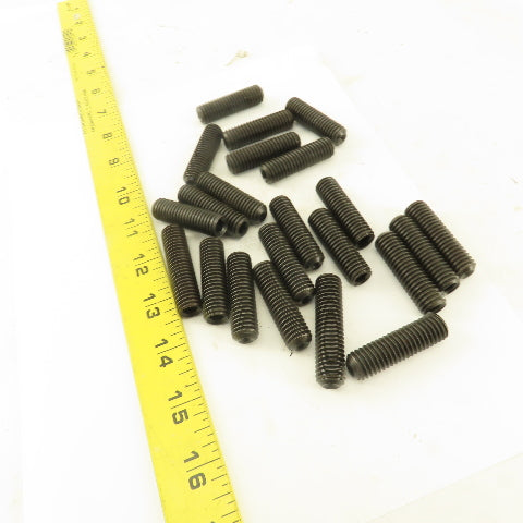 1/2"-13  x 1-3/4" Cup Point Socket Head Set Screw Lot Of 22
