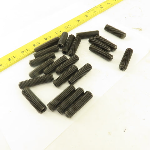 1/2"-13  x 1-3/4" Cup Point Socket Head Set Screw Lot Of 22