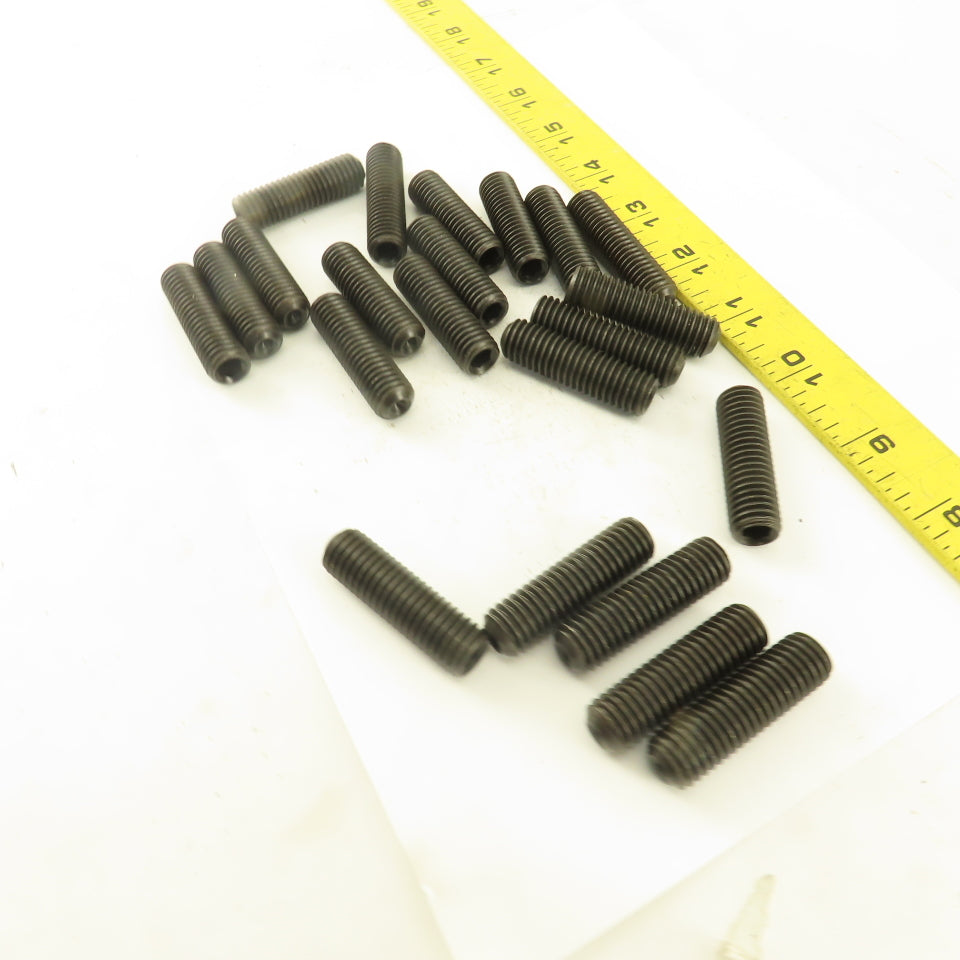 1/2"-13  x 1-3/4" Cup Point Socket Head Set Screw Lot Of 22