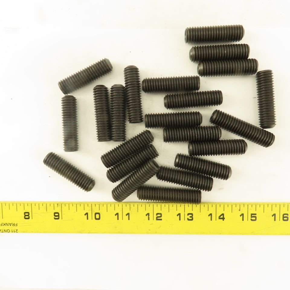1/2"-13  x 1-3/4" Cup Point Socket Head Set Screw Lot Of 22