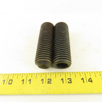 1"-8 x 3" Cup Point Socket Head Set Screw Lot Of 2