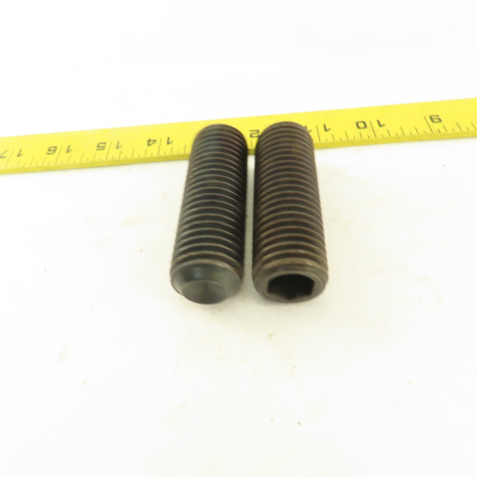 1"-8 x 3" Cup Point Socket Head Set Screw Lot Of 2