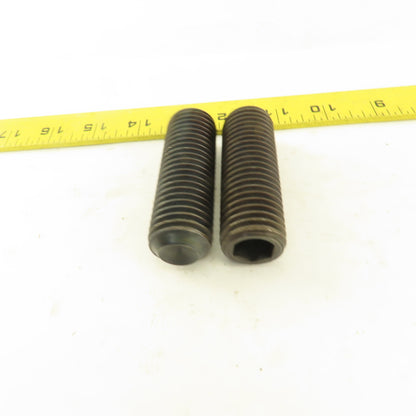 1"-8 x 3" Cup Point Socket Head Set Screw Lot Of 2