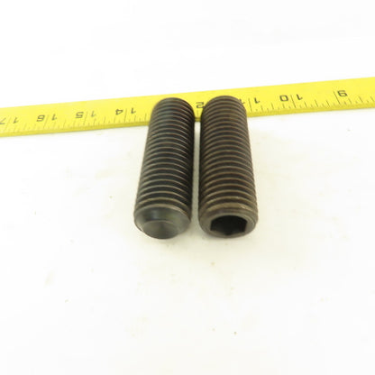 1"-8 x 3" Cup Point Socket Head Set Screw Lot Of 2