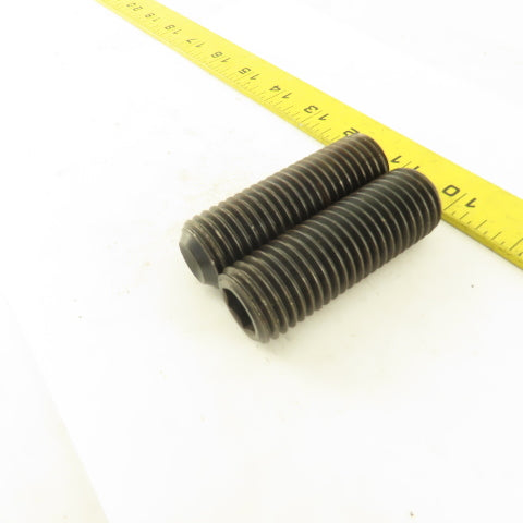 1"-8 x 3" Cup Point Socket Head Set Screw Lot Of 2