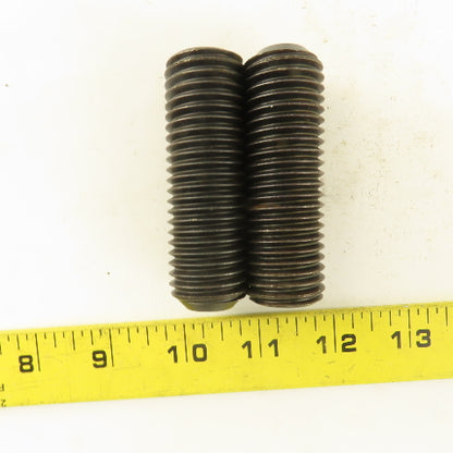 1"-8 x 3" Cup Point Socket Head Set Screw Lot Of 2