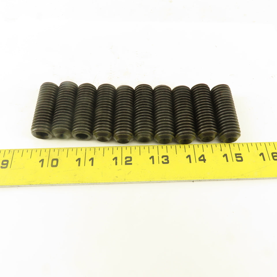 5/8"-11 x 1-3/4"  Cup Point Socket Head Set Screw Lot Of 10