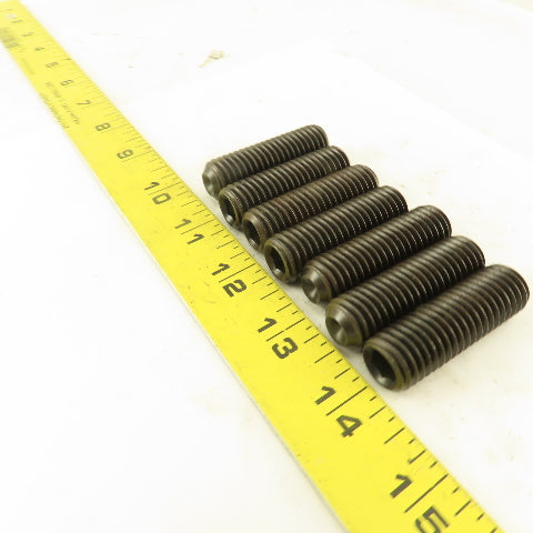 5/8"-11 x 2"  Cup Point Socket Head Set Screw Lot Of 7