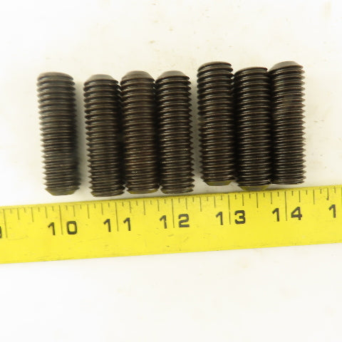 5/8"-11 x 2"  Cup Point Socket Head Set Screw Lot Of 7