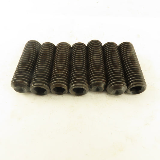5/8"-11 x 2"  Cup Point Socket Head Set Screw Lot Of 7