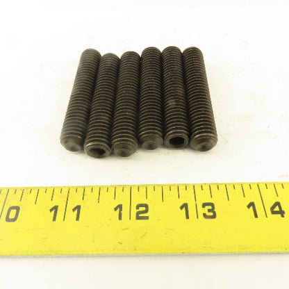 1/2"-13 x 2-1/2" Cup Point Socket Head Set Screw Lot Of 6