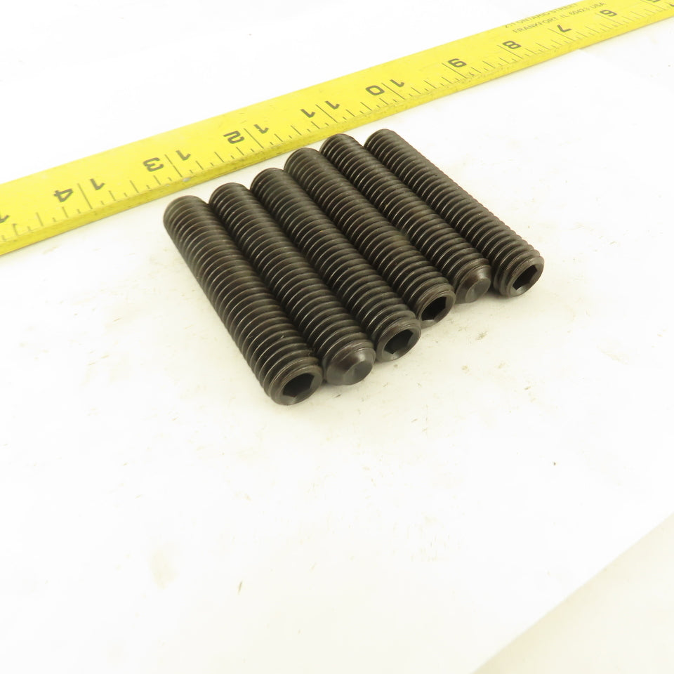 1/2"-13 x 2-1/2" Cup Point Socket Head Set Screw Lot Of 6