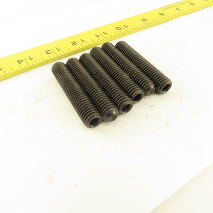 1/2"-13 x 2-1/2" Cup Point Socket Head Set Screw Lot Of 6