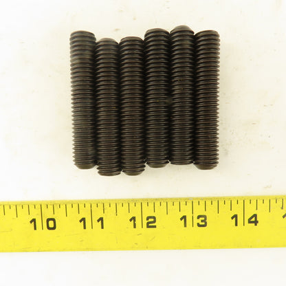 1/2"-13 x 2-1/2" Cup Point Socket Head Set Screw Lot Of 6