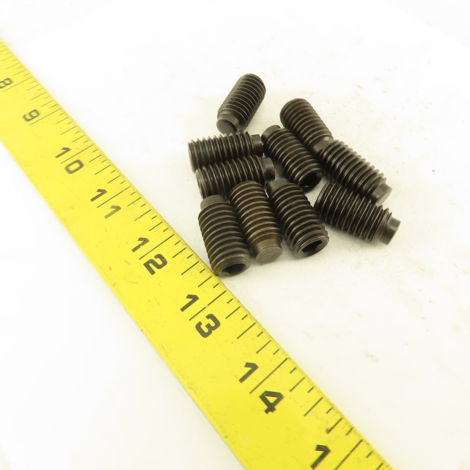 1/2"-13 x 1" Half Dog Point Socket Head Set Screw Lot Of 10