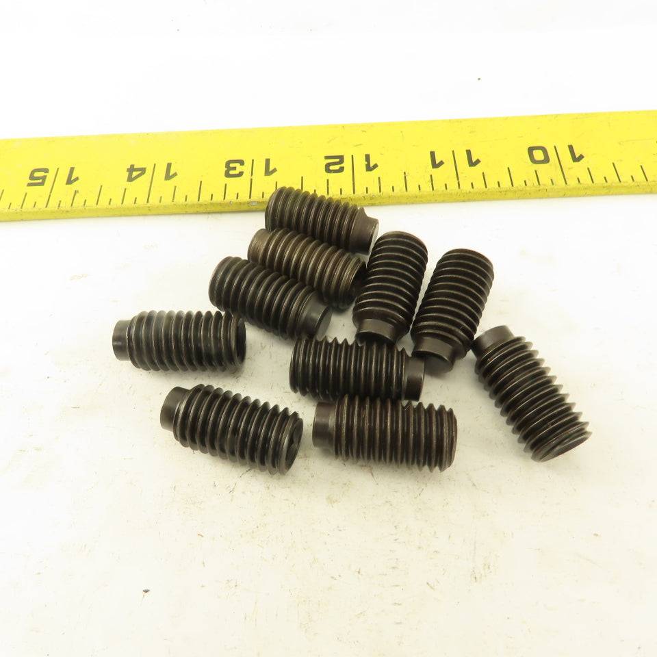 1/2"-13 x 1" Half Dog Point Socket Head Set Screw Lot Of 10