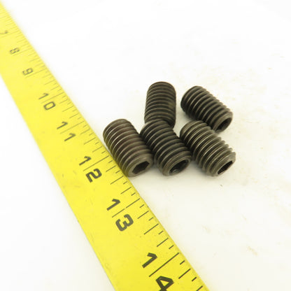 5/8"-11 x 1" Cup Point Socket Head Set Screw Lot Of 5