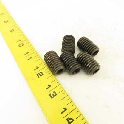 5/8"-11 x 1" Cup Point Socket Head Set Screw Lot Of 5