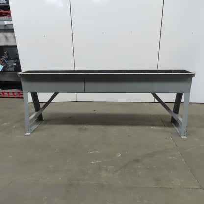 57 Gal 11-1/2" W x 99.5" L x 11.5" D Carbon Steel Dip Quinch Tank