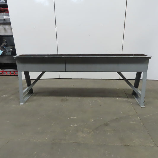 57 Gal 11-1/2" W x 99.5" L x 11.5" D Carbon Steel Dip Quinch Tank