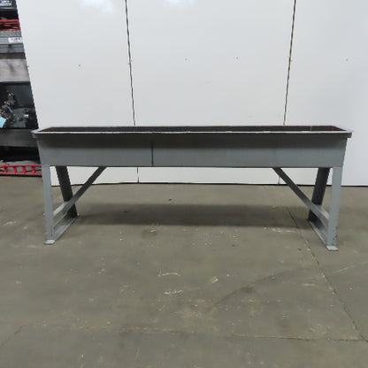 57 Gal 11-1/2" W x 99.5" L x 11.5" D Carbon Steel Dip Quinch Tank