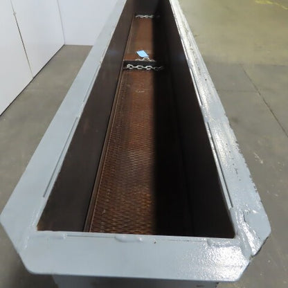57 Gal 11-1/2" W x 99.5" L x 11.5" D Carbon Steel Dip Quinch Tank