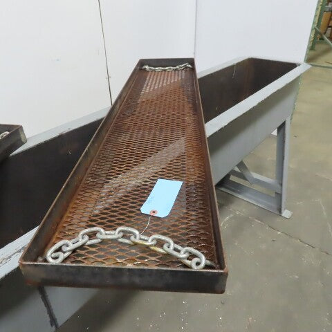 57 Gal 11-1/2" W x 99.5" L x 11.5" D Carbon Steel Dip Quinch Tank