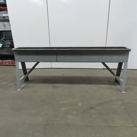 57 Gal 11-1/2" W x 99.5" L x 11.5" D Carbon Steel Dip Quinch Tank