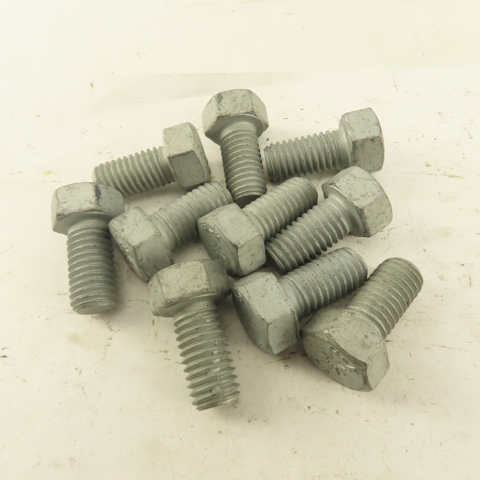1/2"-13 x 1" Grade 9 Hex Head Bolt Zinc Plated Lot Of 10
