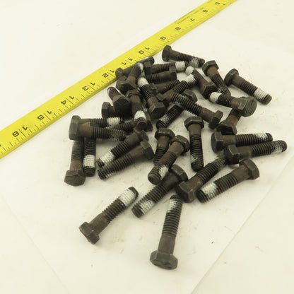3/8"-16 x 1-1/2" Grade 5 Hex Head Bolt Self Locking Patch Lot Of 36
