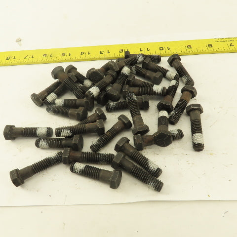 3/8"-16 x 1-1/2" Grade 5 Hex Head Bolt Self Locking Patch Lot Of 36