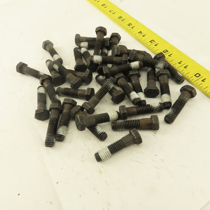 3/8"-16 x 1-1/2" Grade 5 Hex Head Bolt Self Locking Patch Lot Of 36