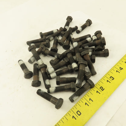 3/8"-16 x 1-1/2" Grade 5 Hex Head Bolt Self Locking Patch Lot Of 36