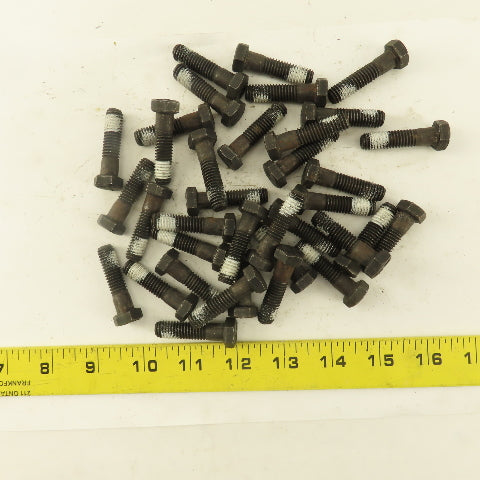 3/8"-16 x 1-1/2" Grade 5 Hex Head Bolt Self Locking Patch Lot Of 36