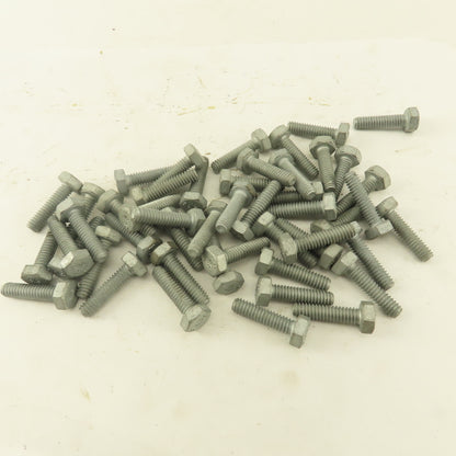 1/4"-20 x 1" Grade 9 Zinc Plated Hex Head Full Thread Bolt Lot Of 49